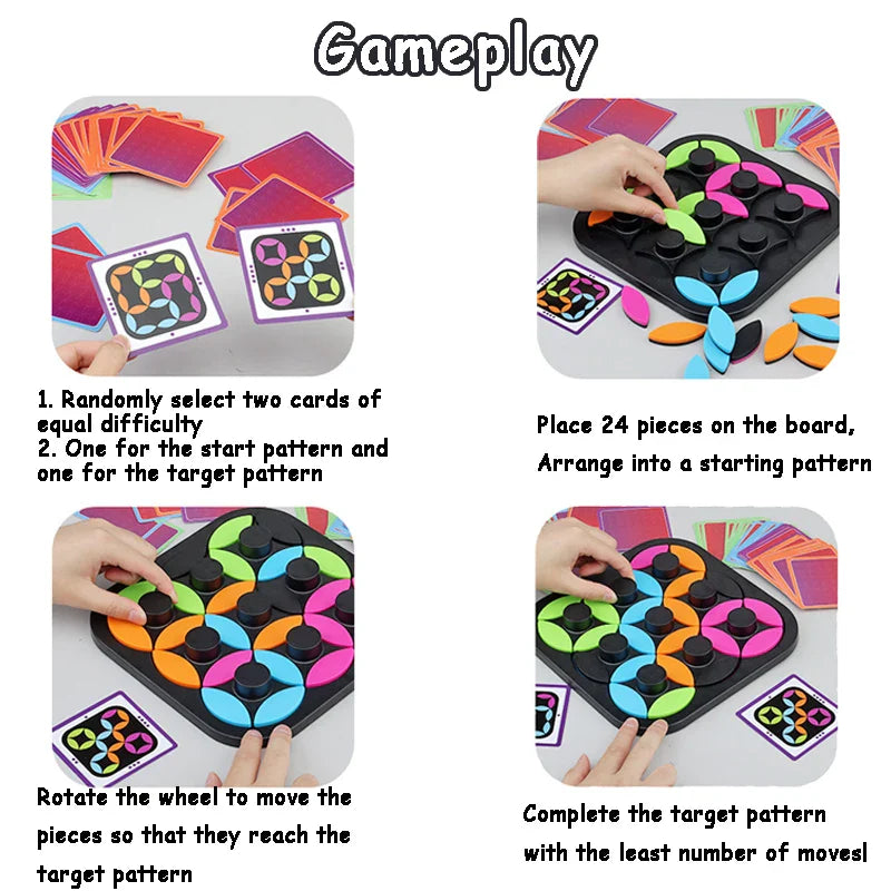 Rotating Logic™ - Rompicapo coinvolgente - Gioco da tavolo Tangram