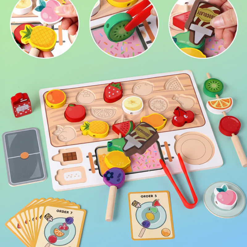 HarvestPlay – Creativo ed educativo – Set di frutta da ordinare