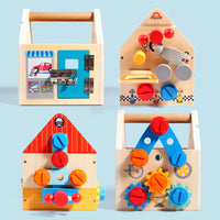 Thumbnail for Busy Box™ - Scoprire e imparare - Scatola di attività in legno