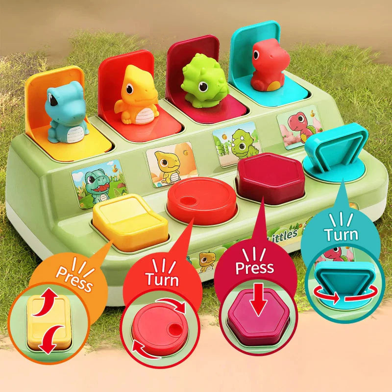 Pop Up Activity Toy – Scoprire e imparare – Giocattoli sensoriali per neonati