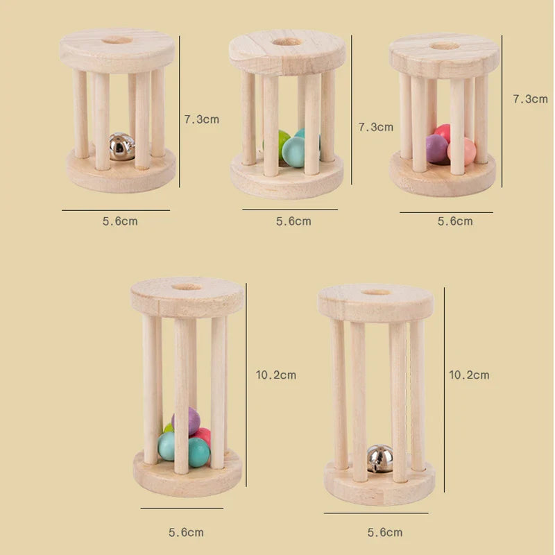 Music Rattle™ – Gabbia Merry Roll – Giocattoli a sonaglio in legno