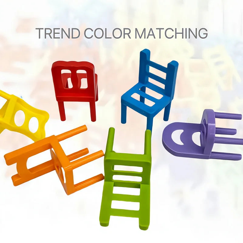 Chair Stack™ - Interattivo e stimolante per la creatività - Gioco delle sedie impilabili