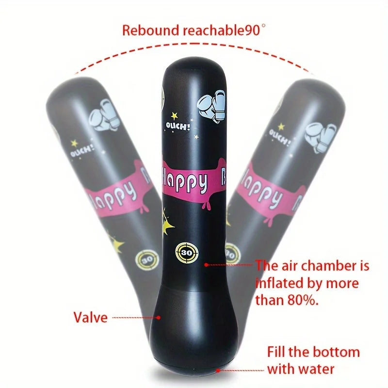 BopBag – Divertente e attivo – Sacco da boxe gonfiabile con guantoni