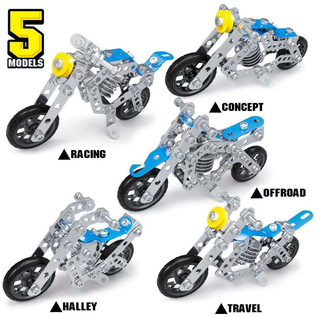 RaceBuilder – Cool & Creativo – Kit di costruzione Multi-Shape