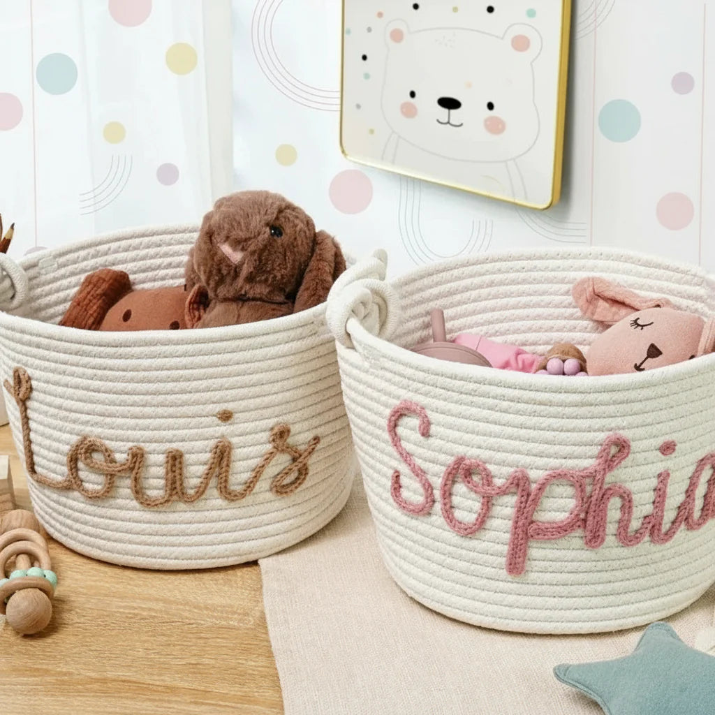 CuddleBasket – Carino e personale – Cestino per pannolini personalizzato