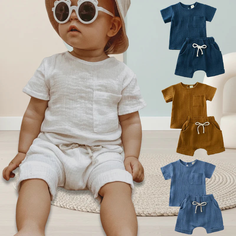 Baby Summer Outfit – Leggero e confortevole – Set di abbigliamento