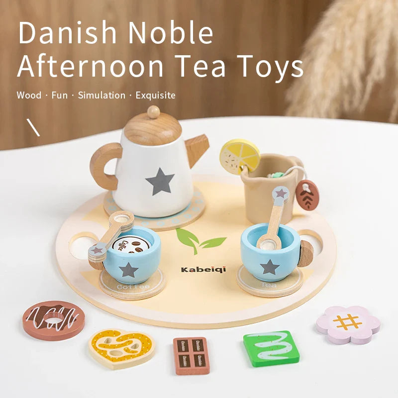Woods – Semplice e affascinante – Set da tè in legno per bambini