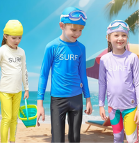 Thumbnail for SunShield – Protettivo e flessibile – Maglietta da surf per bambini con maniche lunghe e UPF 50+