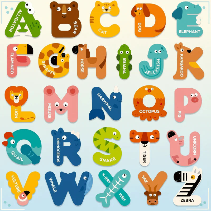 Magnetic Alphabet – Imparare e giocare – Set di lettere magnetiche