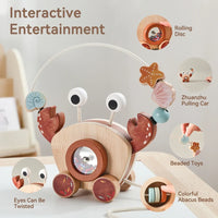 Thumbnail for Crab Pull Toy™ – Giocare e imparare – Granchio di legno