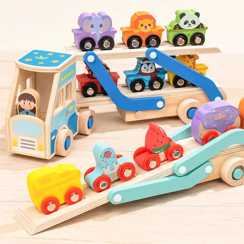 CargoMatch – Creativo ed educativo – Camion in legno