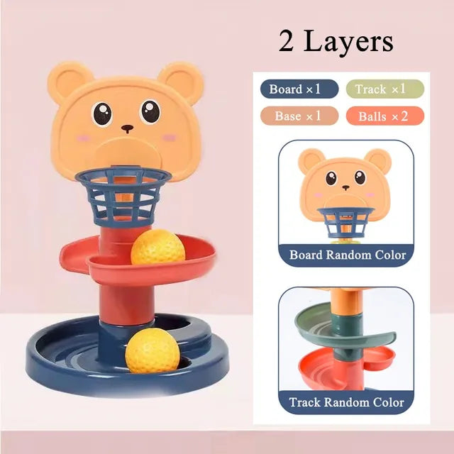 BambinoBoost™ - Set da gioco per scivolare e impilare - Mini scivolo giocattolo