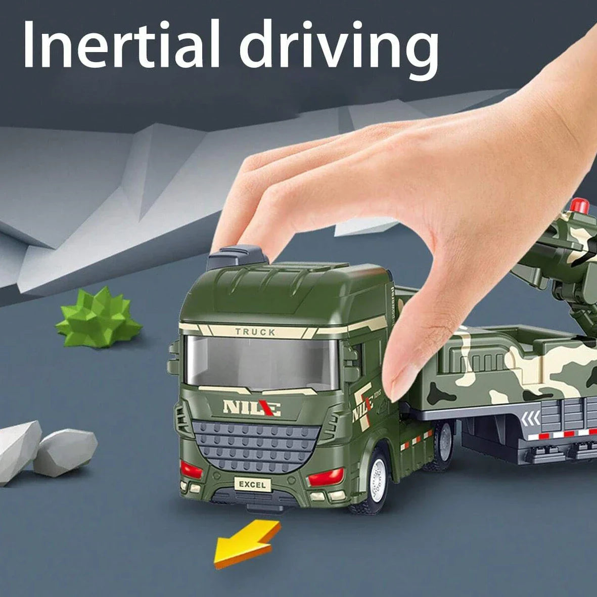 BattleTruck – Militare e interattivo – Giocattoli camion dell'esercito