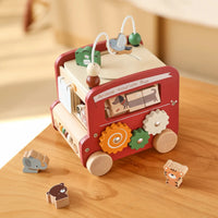 Thumbnail for BusyRide – Educativo e versatile – Bus delle attività Montessori in legno