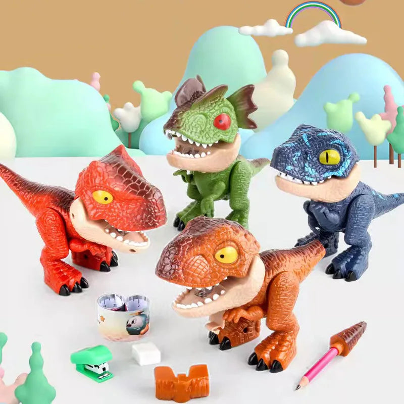 Dinosaur Stationery Toy – Creativo e didattico – Set da scrivania 5 in 1
