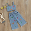 Mini Fashion™ - Bellissimi ricami - Set estivo in denim