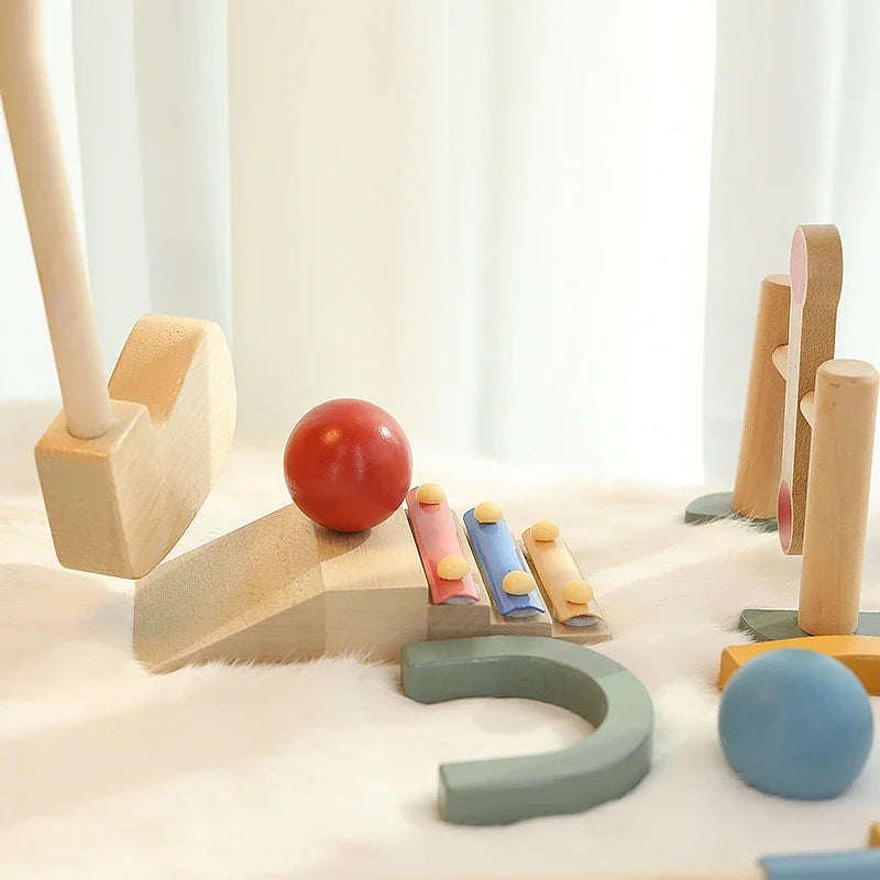 Mini Golfers – Inizio del divertimento all'aperto – Set di giocattoli da golf in legno