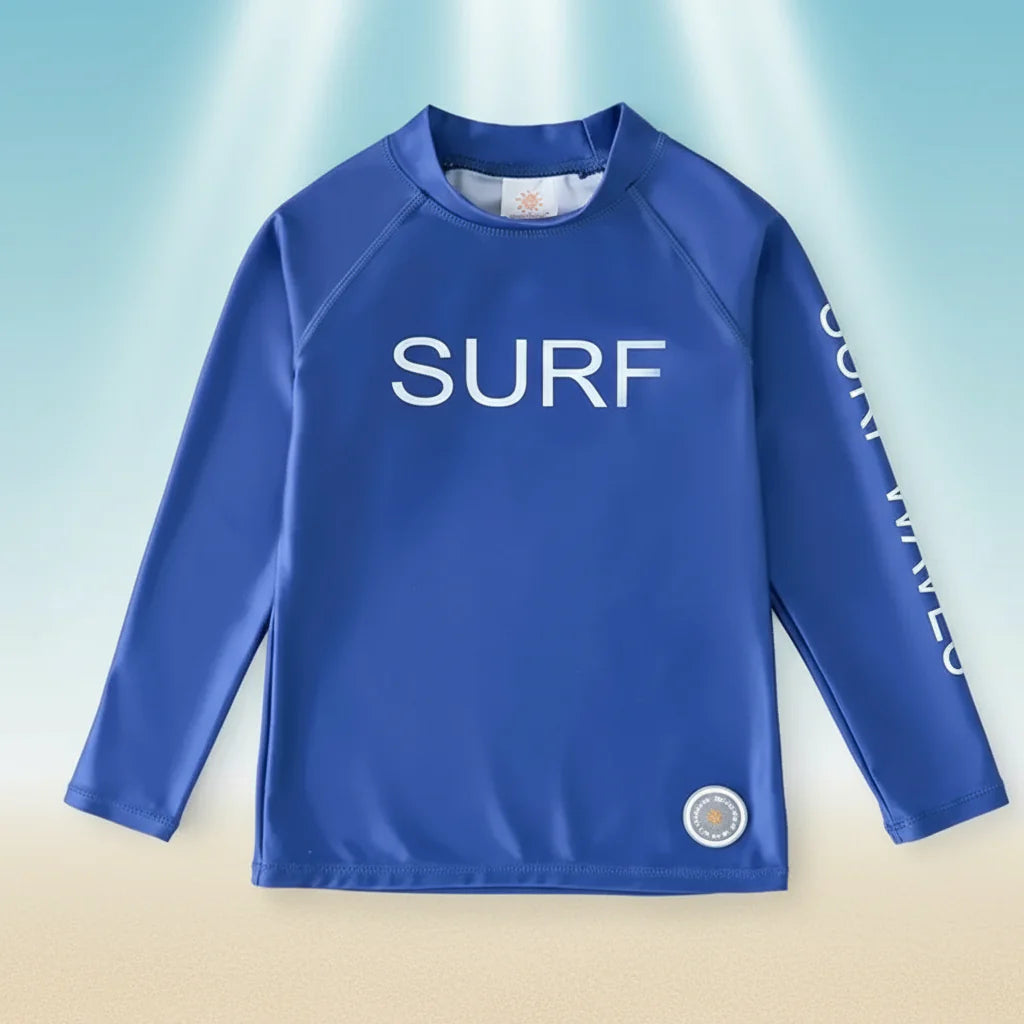 SunShield – Protettivo e flessibile – Maglietta da surf per bambini con maniche lunghe e UPF 50+