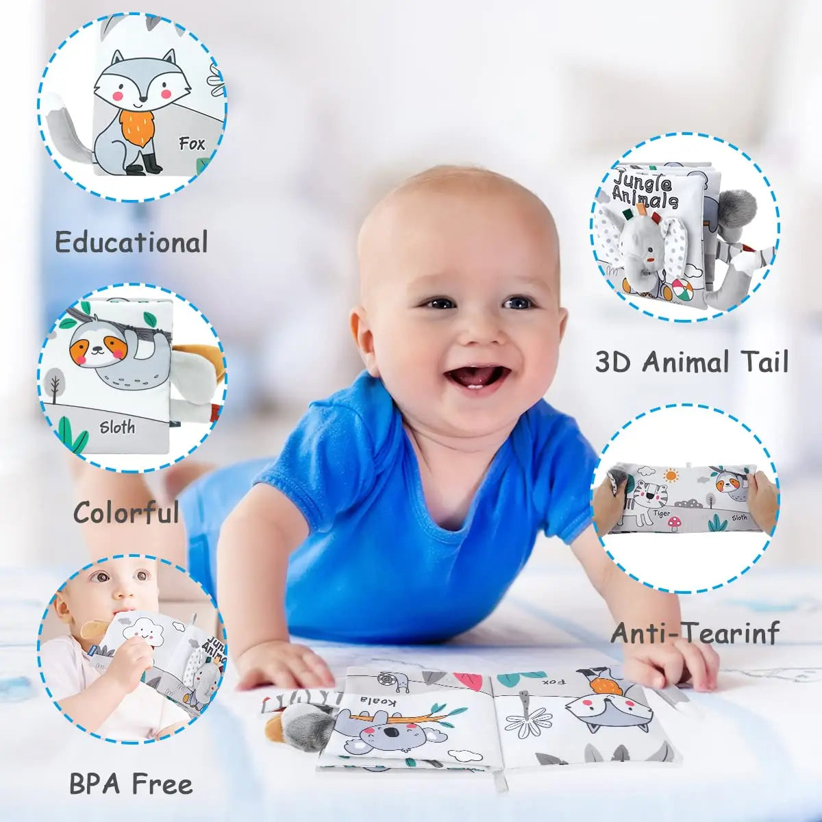 Soft Sensory Book – Sentire e scoprire - Libretto per bambini