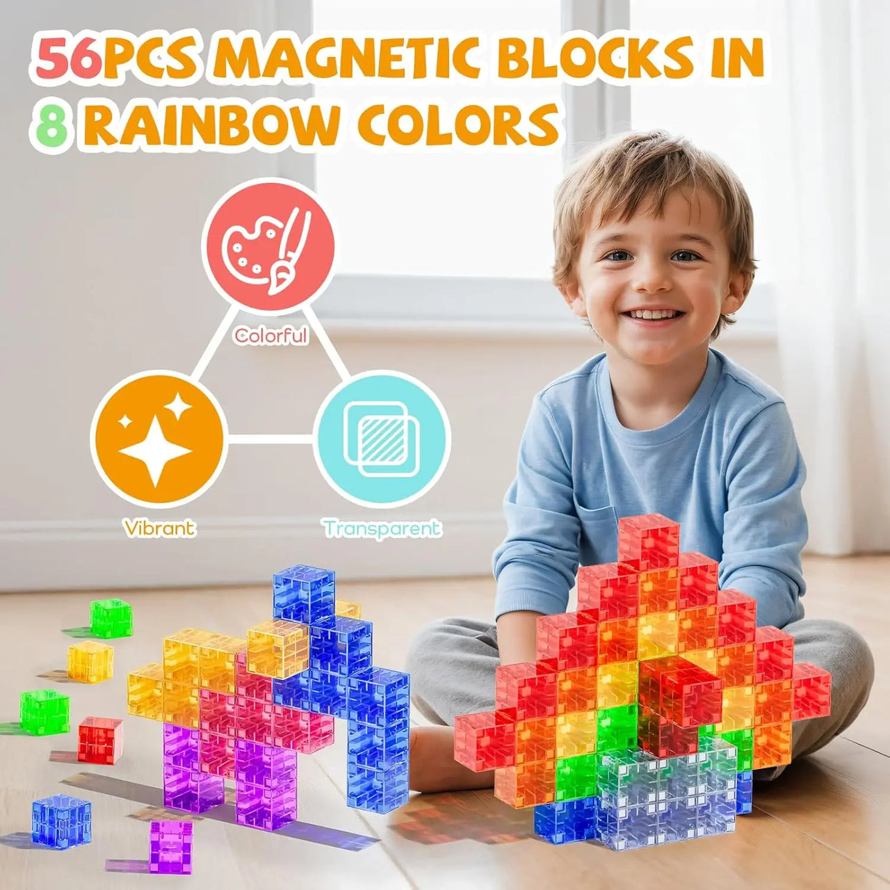 Magic Cubes - Fantasia e divertimento - Blocchi magnetici da costruzione
