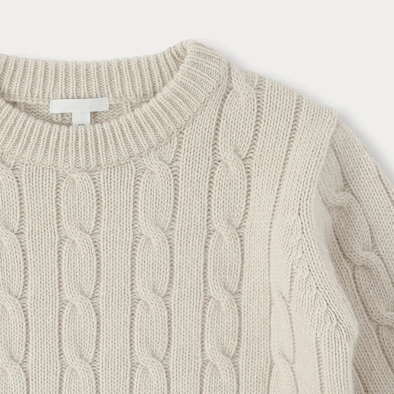 CozyWool – Caldo e confortevole – Maglione per bambini in pregiato misto lana