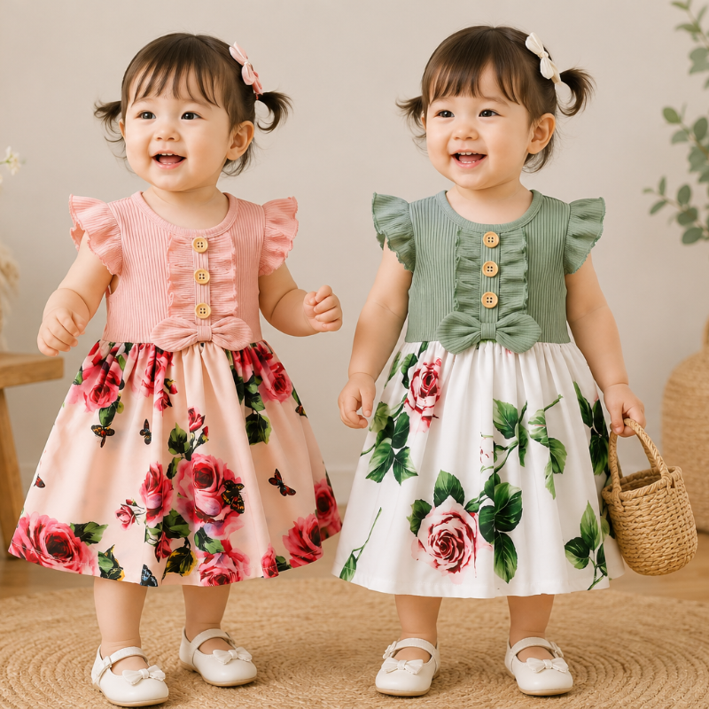 Garden Dress – Estate & Freschezza – Abito a fiori da bambina