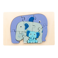 Thumbnail for Animal Puzzle™ – Scoprire e imparare – Puzzle di legno a cartoni animati
