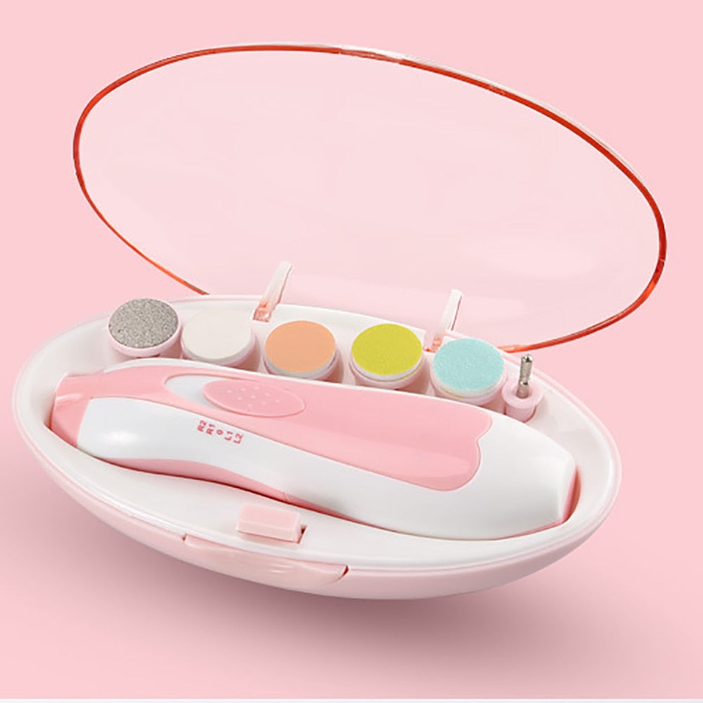 SafeCare – Silenzioso e sicuro – Set elettrico per limare le unghie dei bambini