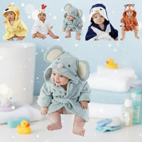 Thumbnail for CozyNest – Morbido e assorbente – Accappatoio con disegno di animali