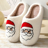 Thumbnail for Northern Lights Kids - Caldo e festoso - Pantofole natalizie in peluche a fantasia