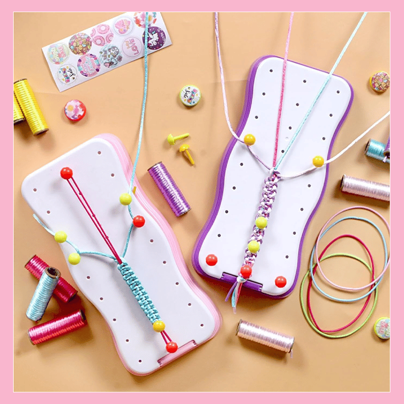 Craft Kids – Creatività e apprendimento – Set di braccialetti da lavorare a maglia per bambini