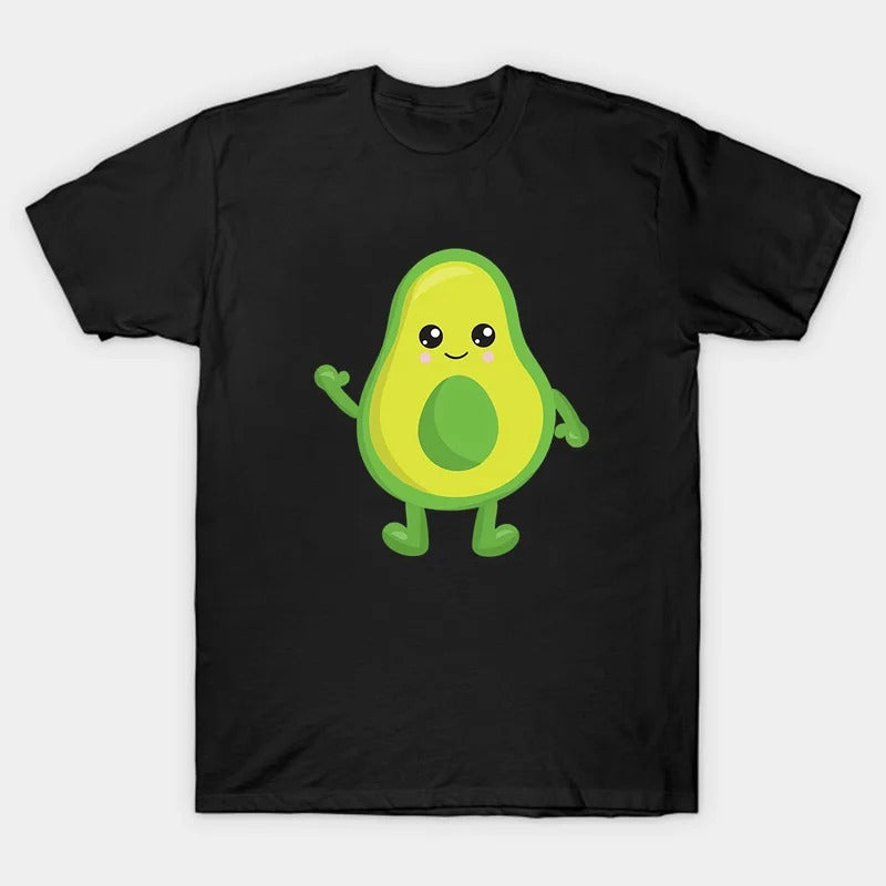 Mini Fashion™ - Abbinamento per tutta la famiglia - T-shirt avocado nera