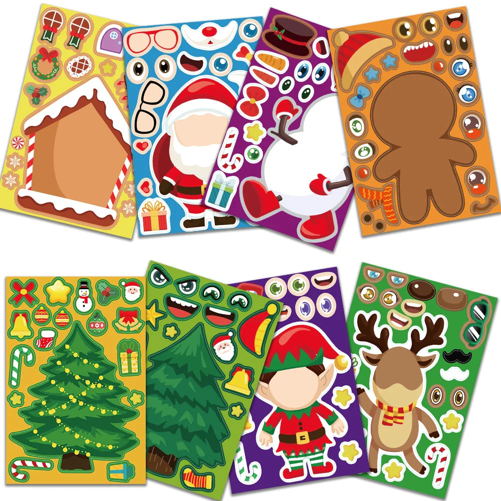 Christmas Stickerset™ - Il Natale in adesivi - Foglio di adesivi natalizi