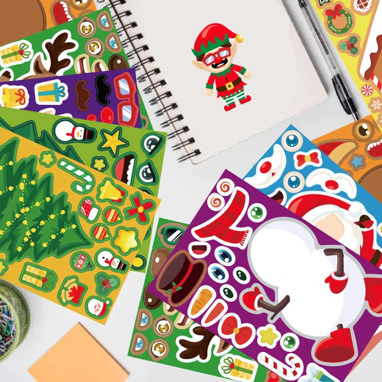 Christmas Stickerset™ - Il Natale in adesivi - Foglio di adesivi natalizi