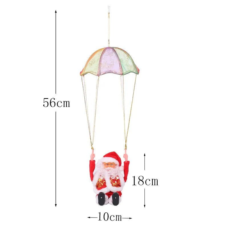 Parachute Santa™ - Fai volare Babbo Natale! - Babbo Natale con paracadute decorativo