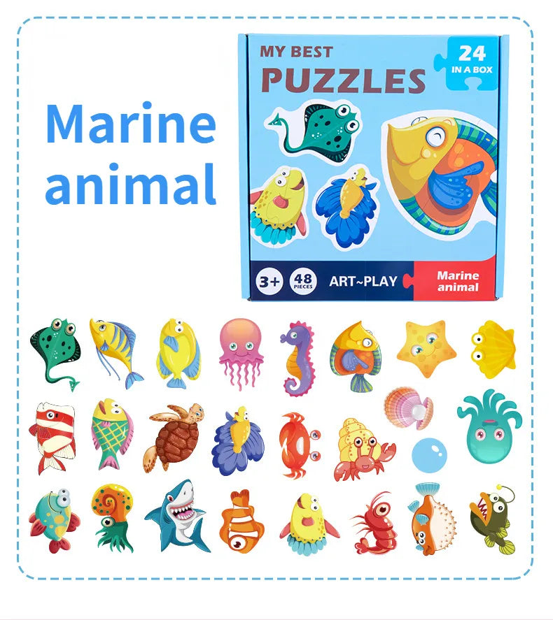 Puzzle Cards™ - Gioco di puzzle educativo - Carte rompicapo