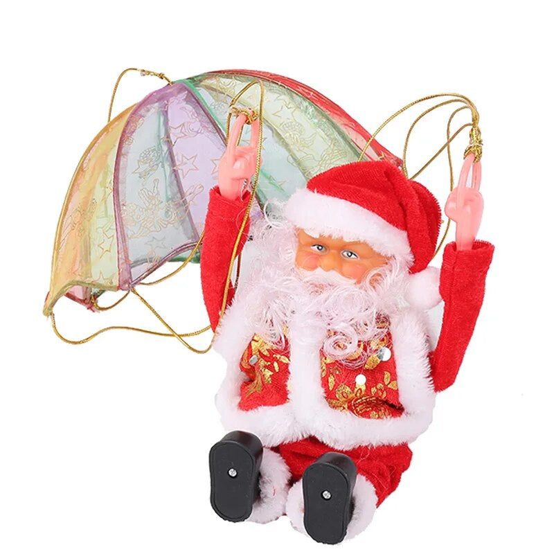 Parachute Santa™ - Fai volare Babbo Natale! - Babbo Natale con paracadute decorativo