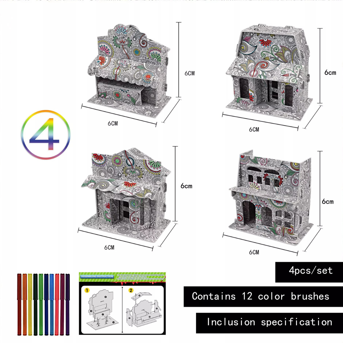 3D Color Puzzle™ - Costruisci e colora - Puzzle 3D a colori