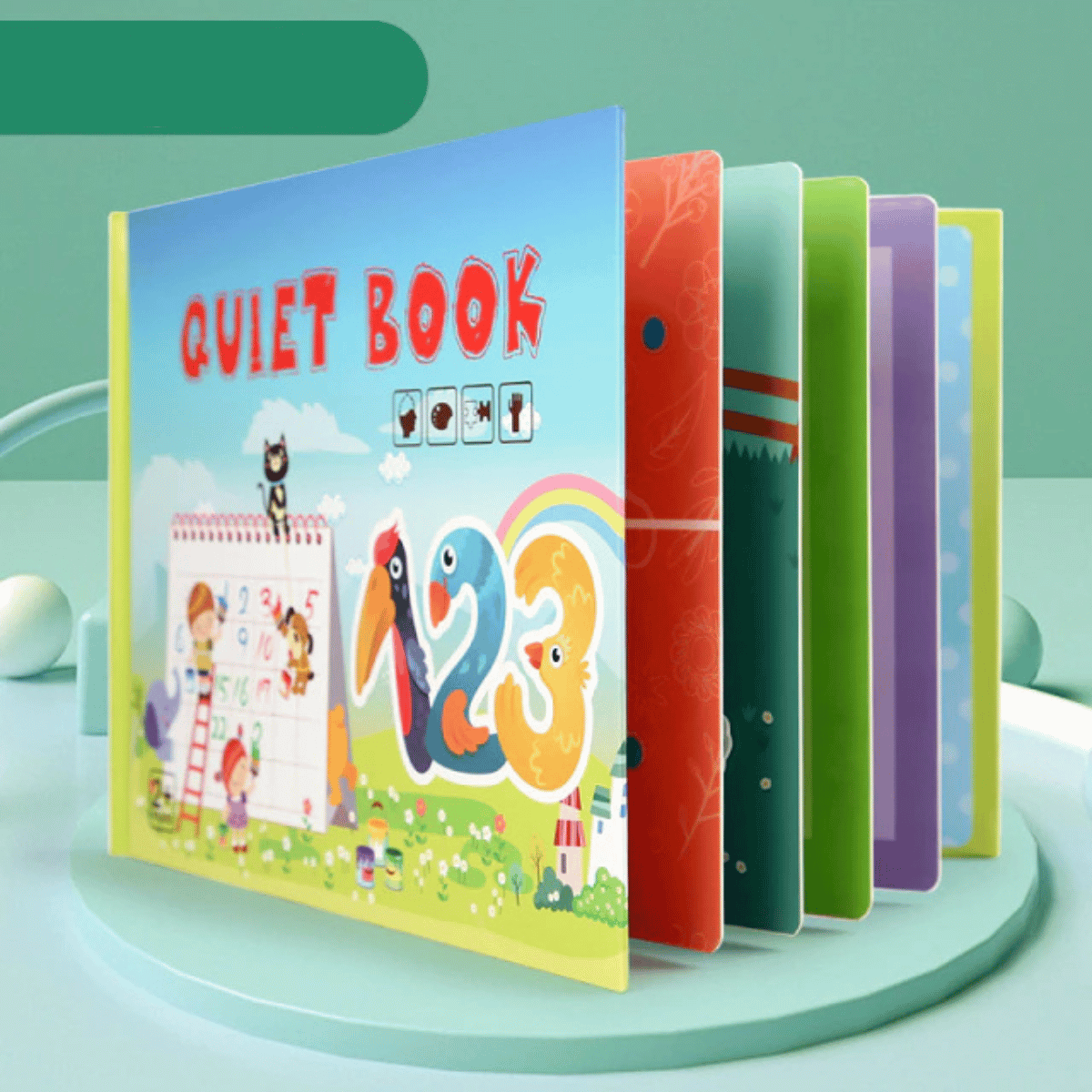 Quiet Book™ - Sviluppo della motricità fine - Libro di apprendimento