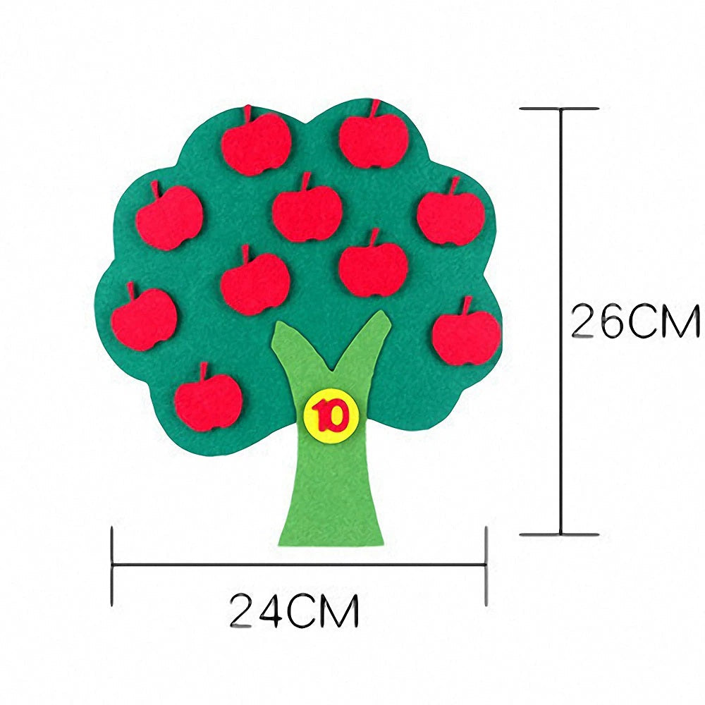 Felt Math Tree™ - Caccia ai numeri - Albero matematico in feltro