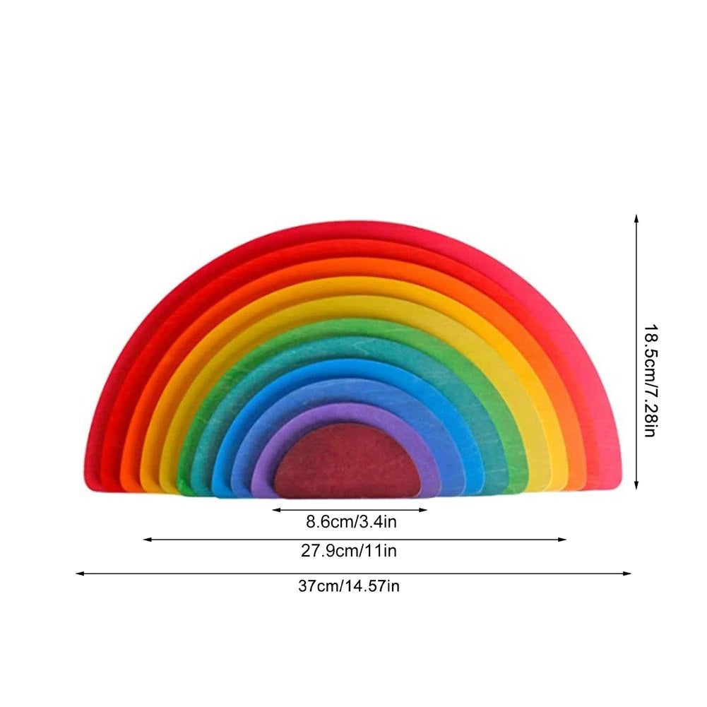 Woods™ - Possibilità di costruzione illimitate! - Dischi arcobaleno in legno