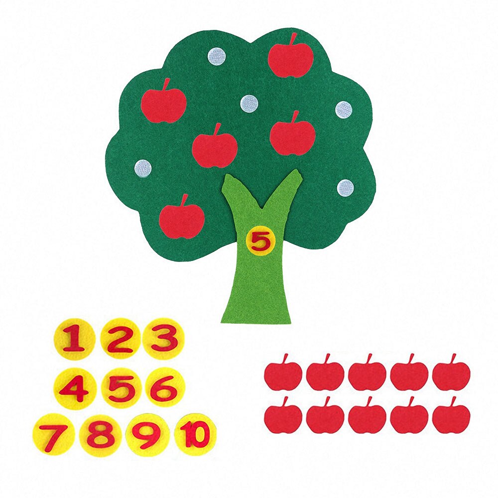 Felt Math Tree™ - Caccia ai numeri - Albero matematico in feltro