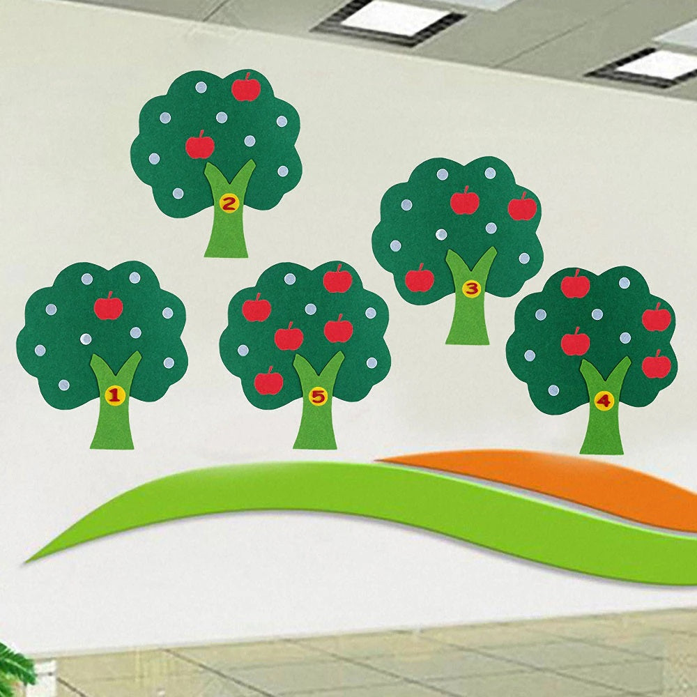 Felt Math Tree™ - Caccia ai numeri - Albero matematico in feltro