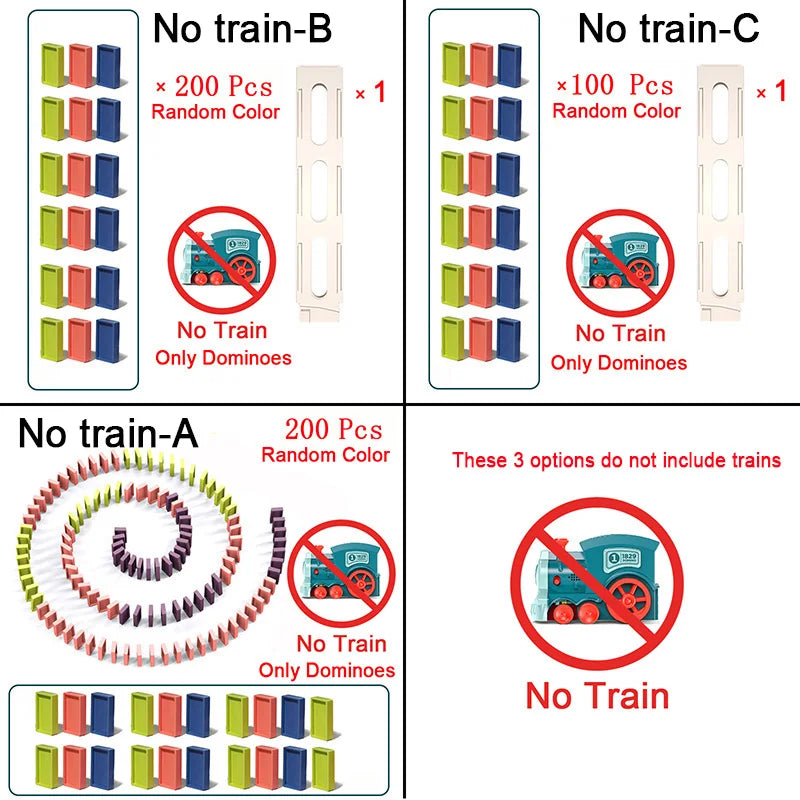 Domino Train™ - Trenino per il domino - Dispositivo per tessere del domino