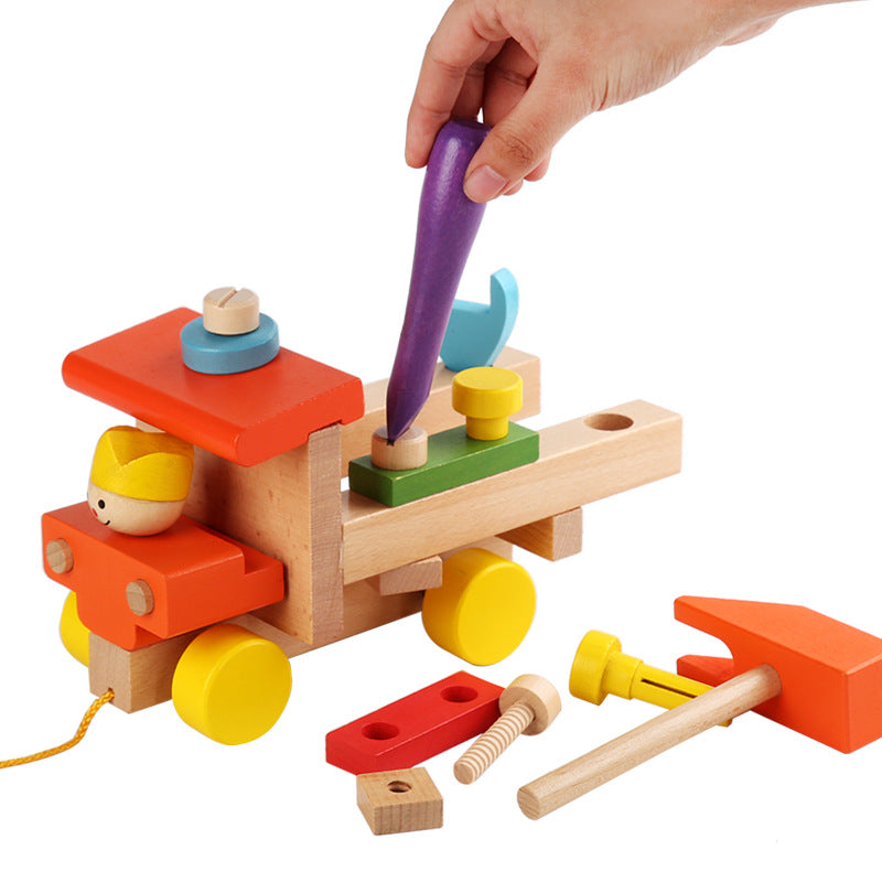 Woods™ - Sviluppo sensoriale - Auto giocattolo in legno