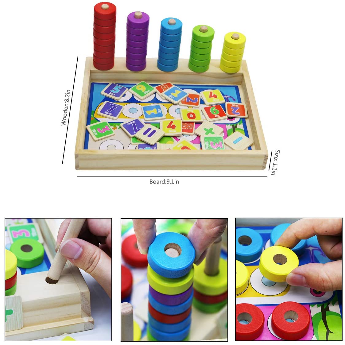 Woods™ - Abilità motorie fini - Tavola dei numeri Montessori