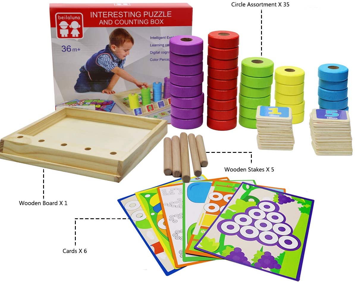 Woods™ - Abilità motorie fini - Tavola dei numeri Montessori