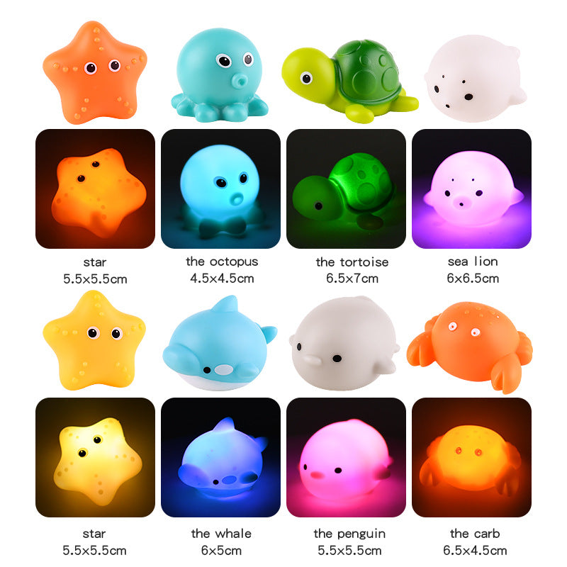 Bath Buddies™ - Simpatici animali da bagno luminosi - Giocattoli da bagno luminosi