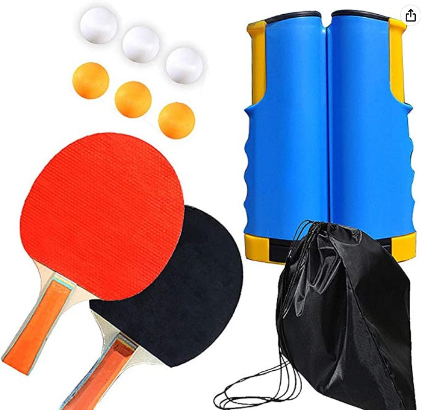 Portable Table Tennis™ -  Gioca a tennistavolo ovunque - Piccolo set da ping pong