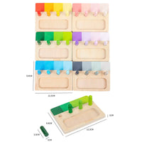 Thumbnail for Woods™ - Gioco Montessori colorato - Lavagna di legno per l'apprendimento